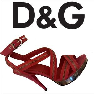 DOLCE & GABBANA platform heels pink